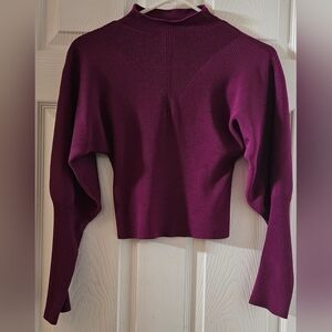 Bar III Cropped Long Sleeve Sweater